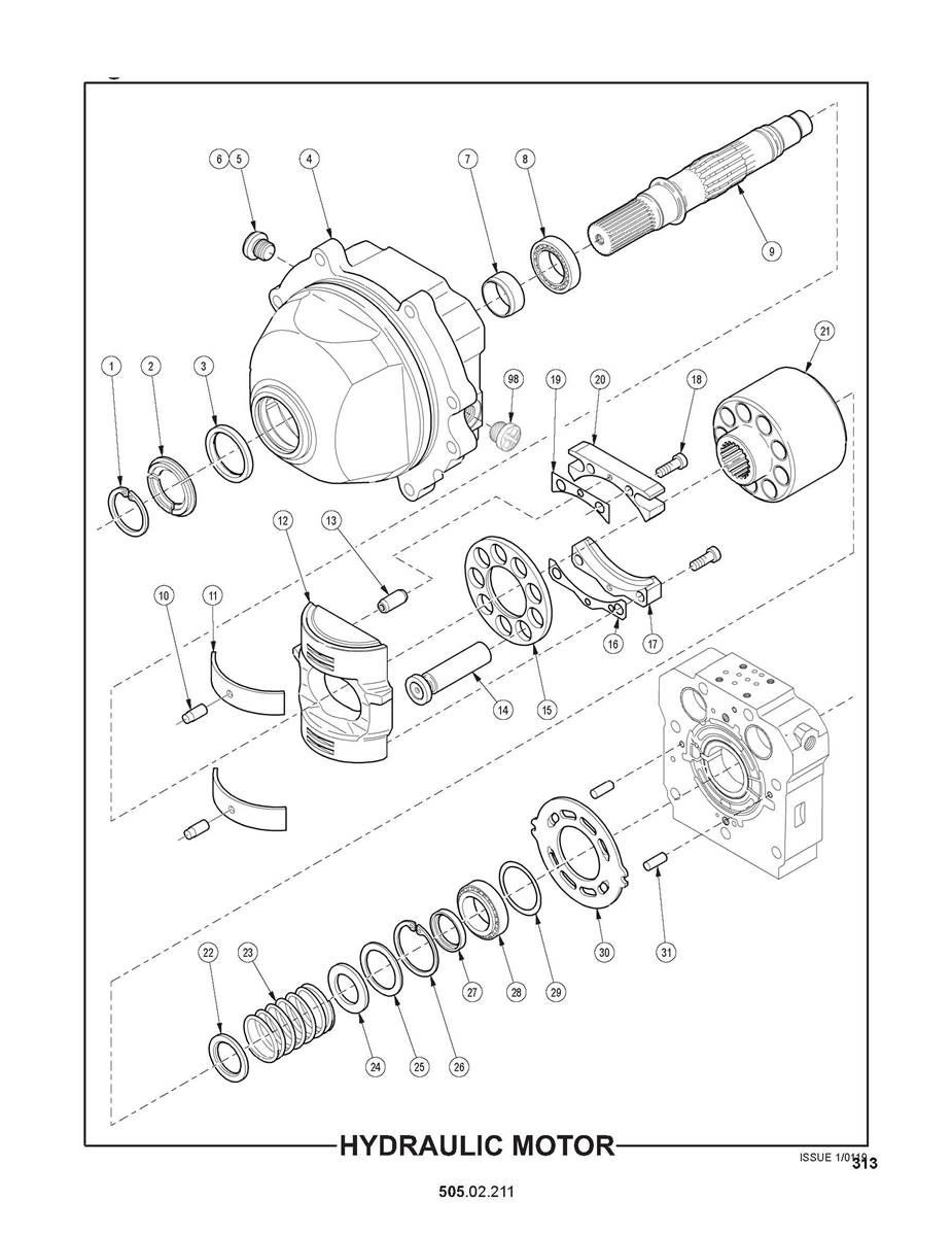 Moteur Hydraulique 50502211 Cuoq Forest Diffusion