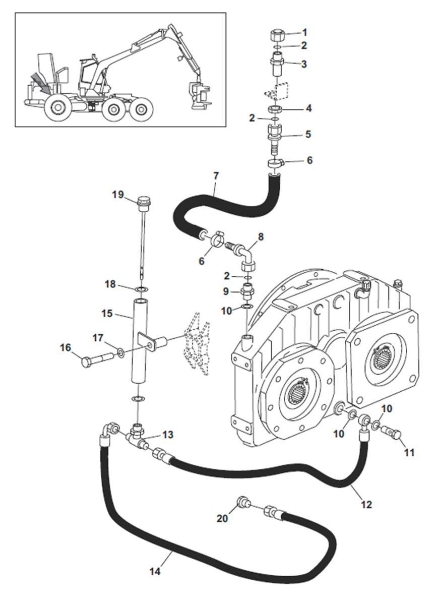 Pompe De Transmission Conduites Hydrauliques 9991886 Cuoq Forest