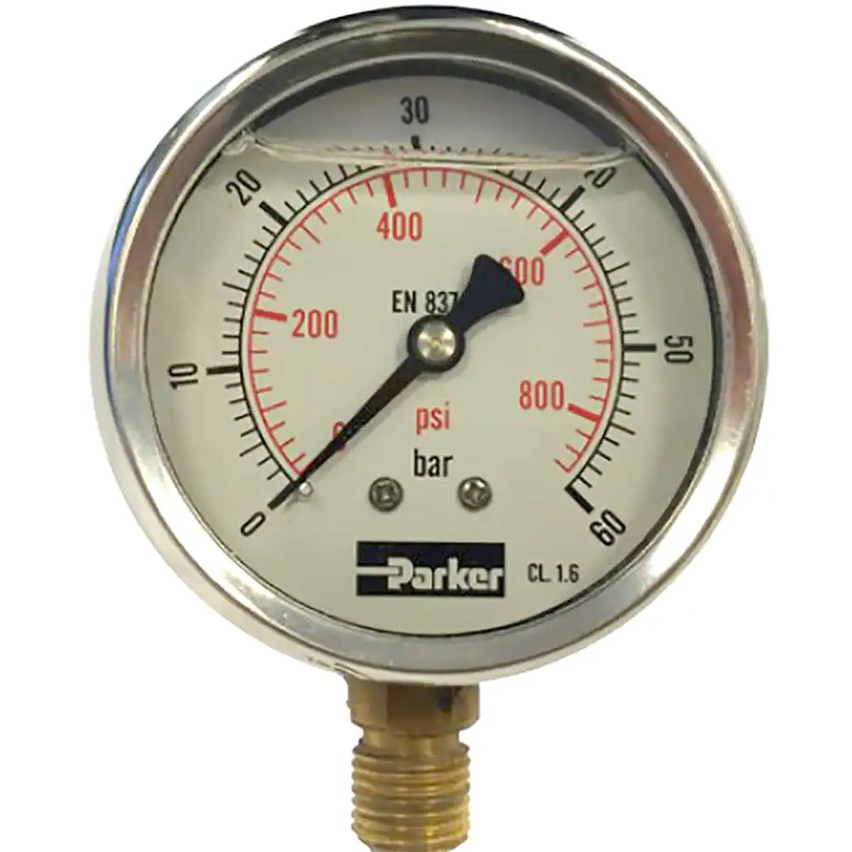 Manomètre vertical Ø63 mm 0 - 400 bars Parker PGB1001400